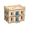1/72 Middle Eastern Town Second Floor Building Scene Wooden Assembly Model Ornament Handmade Gift 3