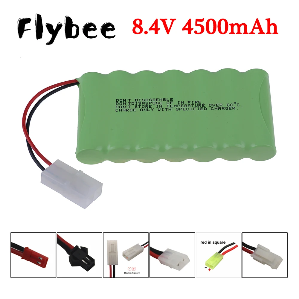 

Перезаряжаемый Аккумулятор AA Ni-MH 8,4 в, 4500 мАч, разъем SM/JST/Tamiya для игрушек на радиоуправлении, автомобилей, танков, поемов, роботов, лодок, пистолетов, инструментов, аккумулятор