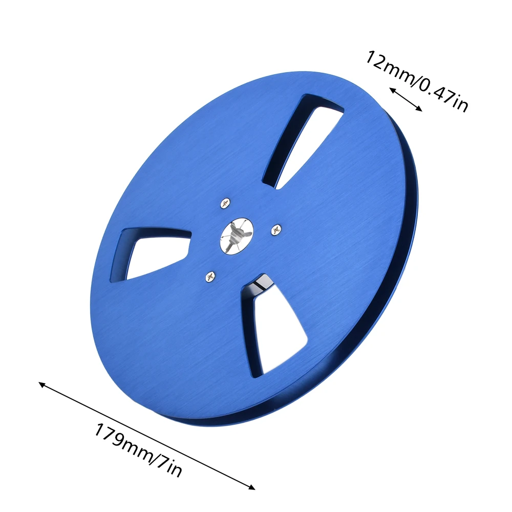 Reel to Reel Recorder Tape Empty Tray Accessory Tape Width 1/4 In Aluminum Tray 7" Empty