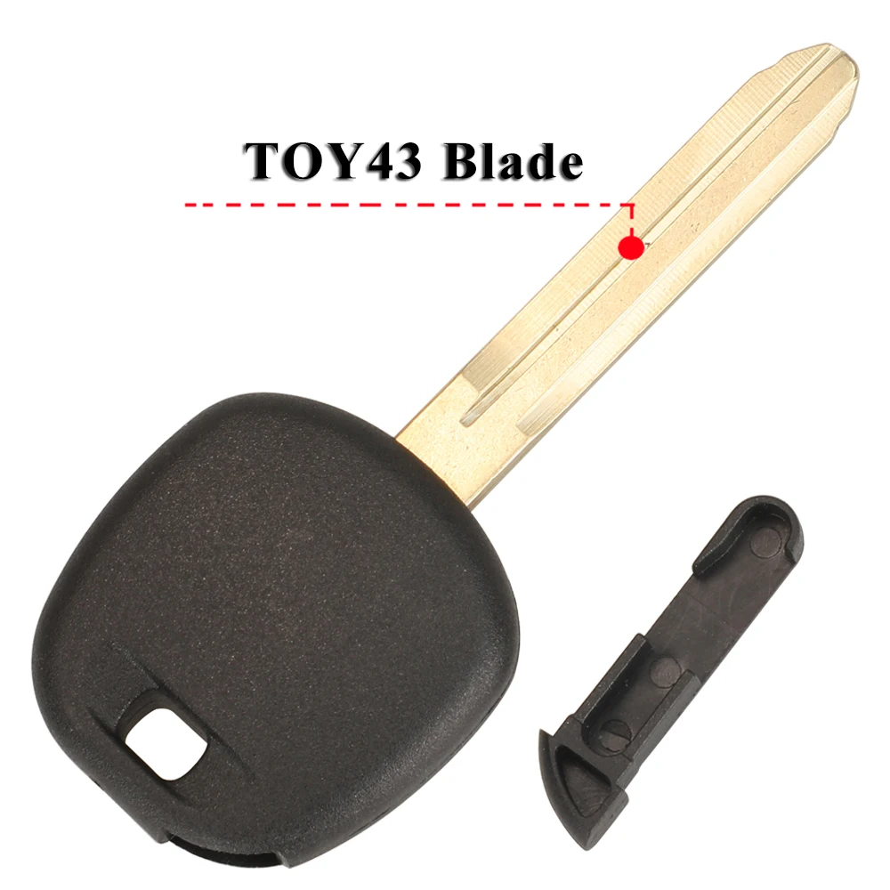 Keyforkess 10 pz/lotto chiave di ricambio per Toyota Toyota Corolla Yaris Avensis Transponder Key Shell TOY48/TOY43 Blade No Chip - S604112d5838941278361bce1134a1fb8d