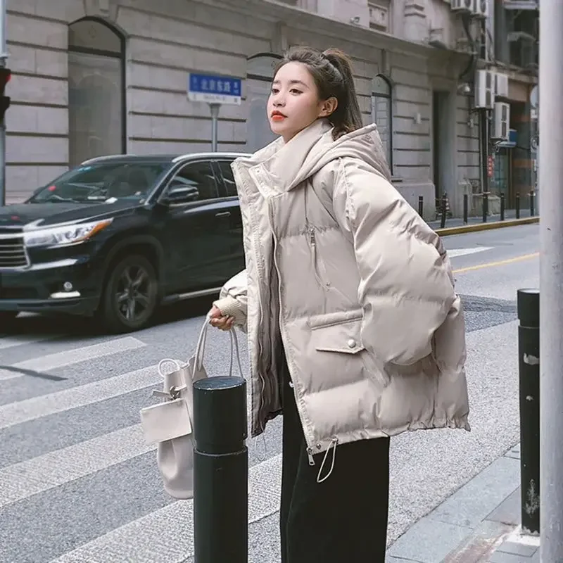Winter Coat for Women Coats Parkas Puff Jackets Cotton Padded Jacket Korean Fashion Warm Y2k Tops Embroidery Thickening