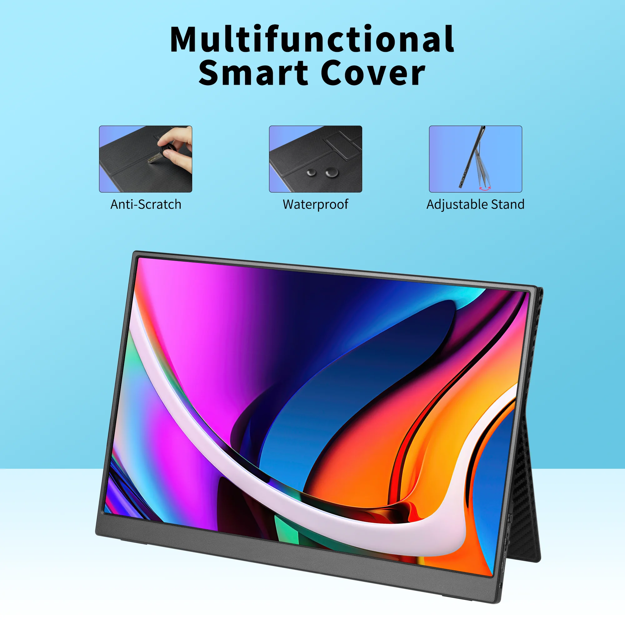 MSDONG 100% RGB HDR ÷  IPS Ʈ ޴ Xbox PS5 ġ, 13.3 ġ , 2K ޴ , 13.3 ġ Ȯ ȭ