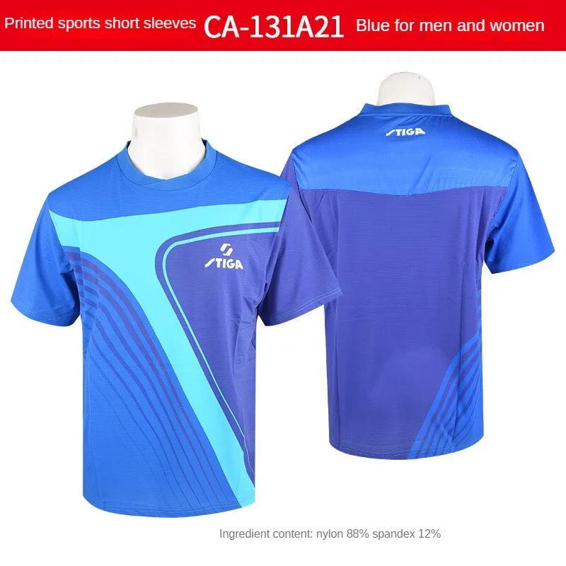 Sport jersey stiga Table tennis clothes men women t-shirts T shirt ping pong quick dry top polo CA-131A21
