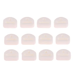 12 - Piece Classical Guitar String Retainer Set - Triple - Cornered Chord Ties (White)