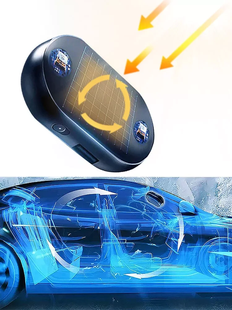 1x Portable Car Window Anti-Freezing Tool Solar Antifreeze Snow Removal Instrument Active Winter Deicing Device Car Defroster