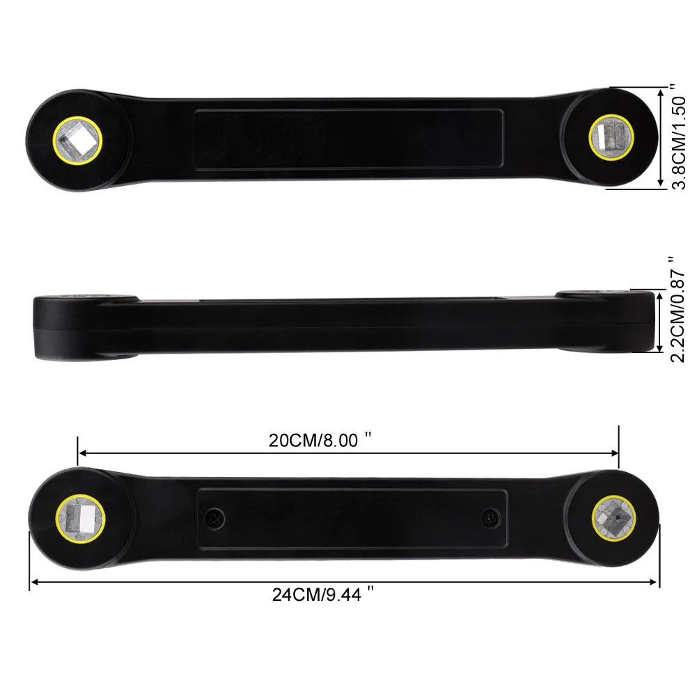 Universal Extension Wrench Set Combination Torque Wrench with 3/8inch 1/4inch Adapter DIY Car Vehicle Repair Hand Tool