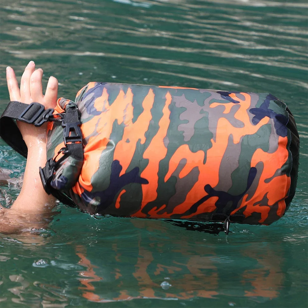 2/5/10/20/30L Outdoor Camouflage Waterproof Dry Bags Portable Rafting Diving Dry Bag Sack PVC Swimming Bags for River Trekking 6