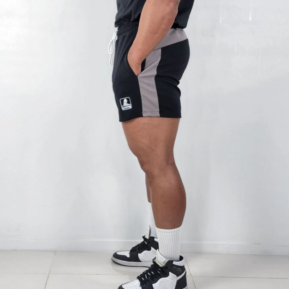 Invisible Open Crotch Outdoor Sex Muscle Men's Sports Shorts Three Points Fitness Pants Summer Quick Drying Erotic Pants