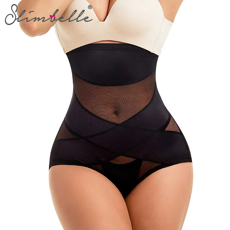 Donne Butt Lifter Shapewear Vita Alta Doppia Tummy Control Mutandine Vita Trainer Intimo Body Shaper