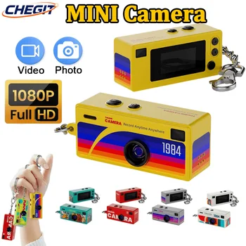 Fotocamera digitale Magecam Fotocamera portachiavi da 0,96 pollici Supporto retrò Scheda di memoria 1080P Videocamera molto piccola Videoregistratore con Flash