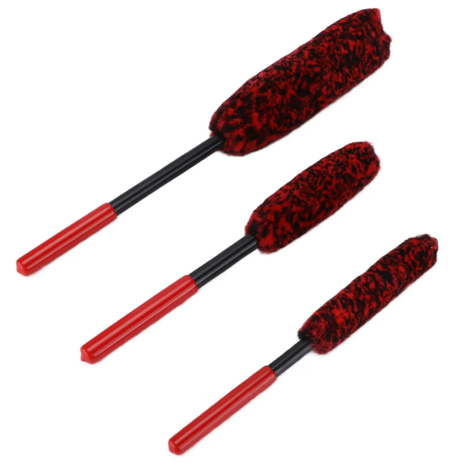 Wheel Hub Cleaner Detailing Brush Soft Dense Microfiber for rims Exhaust Pipes for car Motorcycles Bicycles
