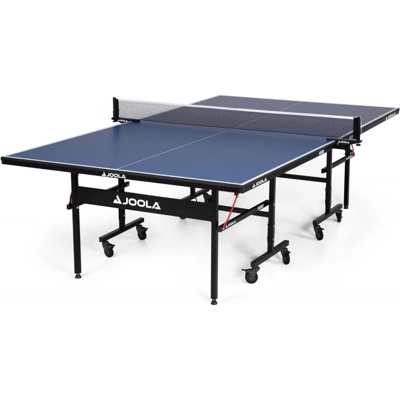 JOOLA Inside-Professional MDF Indoor Table Tennis Table with Quick Clamp Ping Pong Net and Post Set-10 Minute Easy Assembly