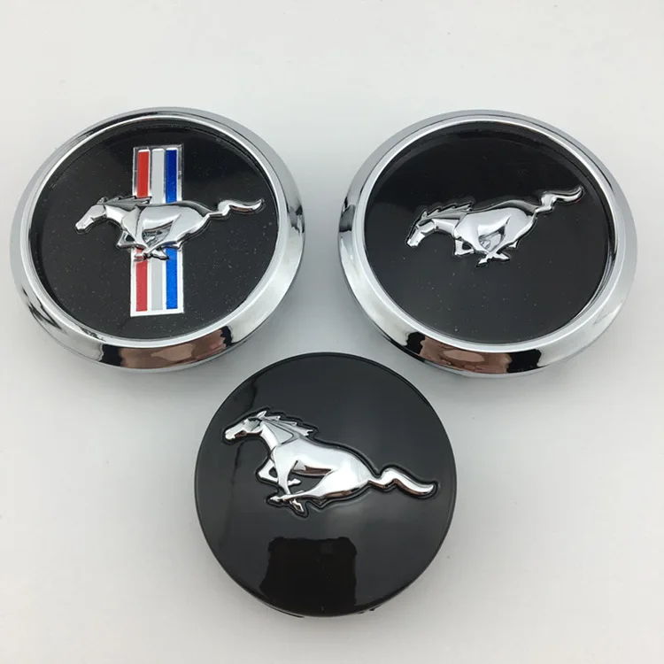 Wheel Center Cover Badge 4pcs 68mm ABS for Ford Mustang