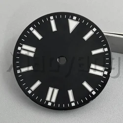Sterile Glossy Green Luminous Watch Dial, 29mm - 29mm (Black 2)