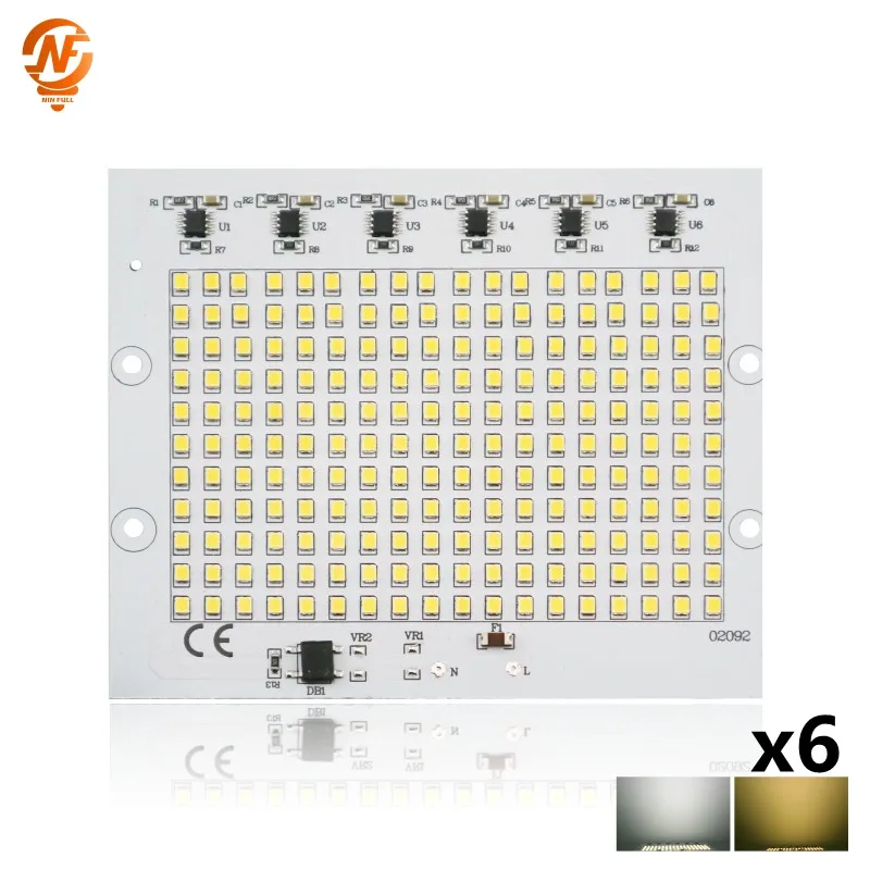 Tanie 6 sztuk/partia lampa LED Chip SMD2835 koraliki 220V wejście 10W