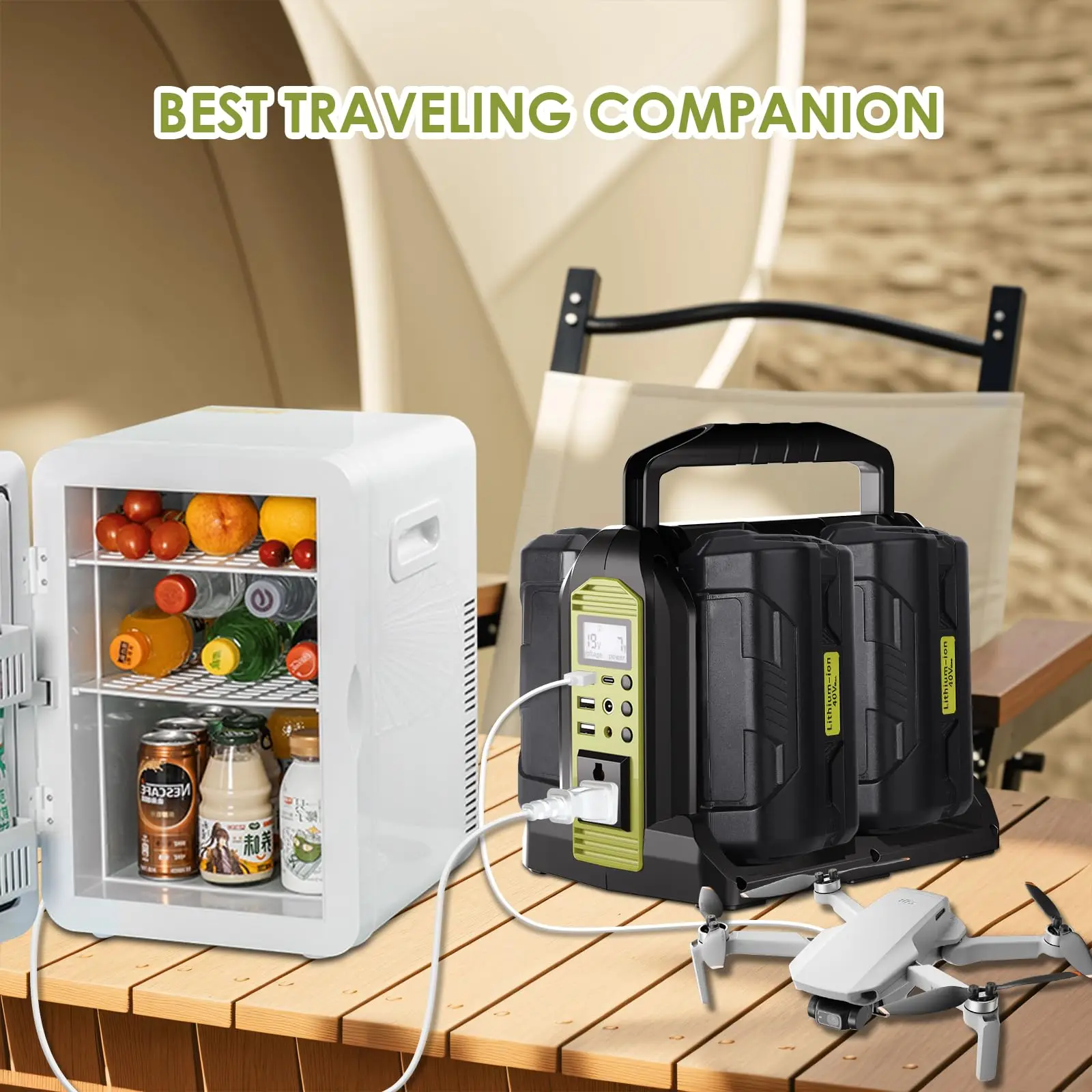 Power Inverter for Ryobi 40V Battery 350W Outdoor Generators Convert DC 40V to A