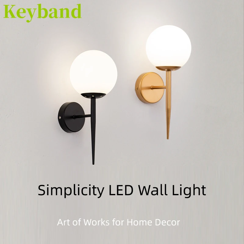 

Modern Wall Light Fixture for Home Decoration Simplicity Designed Black and Gloden Color E27 LED Bulbs Included AC 100-240V