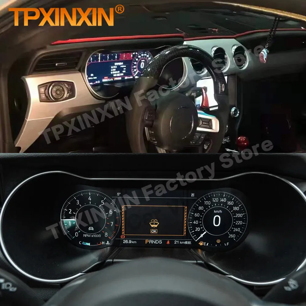 フォードマスタング用デジタル仮想クラスター,ダッシュボードパネル