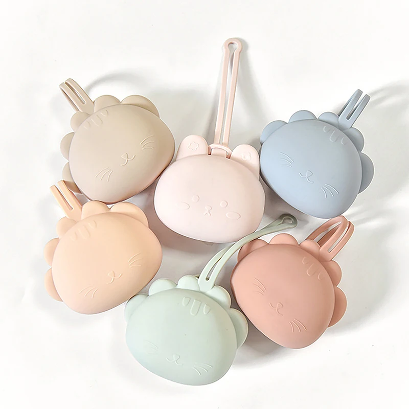 Pacifier Storage Box Baby Silicone Pacifier Holder Container Box Infant Portable Soother Chain Silicone Storage 1Pc pacifier holder plastic pacifier box
