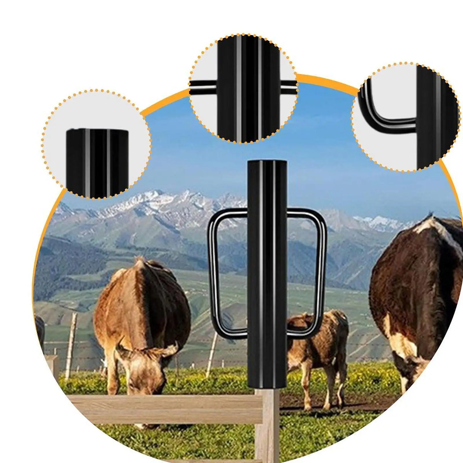 Fence Post Driver Sturdy with Handles for Residential Area U Fence Sign Pole Fence Post Driver Sturdy with Handles for Residential Area U Fence Sign Pole