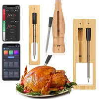 Digital Newest 350ft Wireless Meat Food Thermometer,Smart APP Control Bluetooth Kitchen Thermometer for Cooking,Oven,Grill,BBQ 1