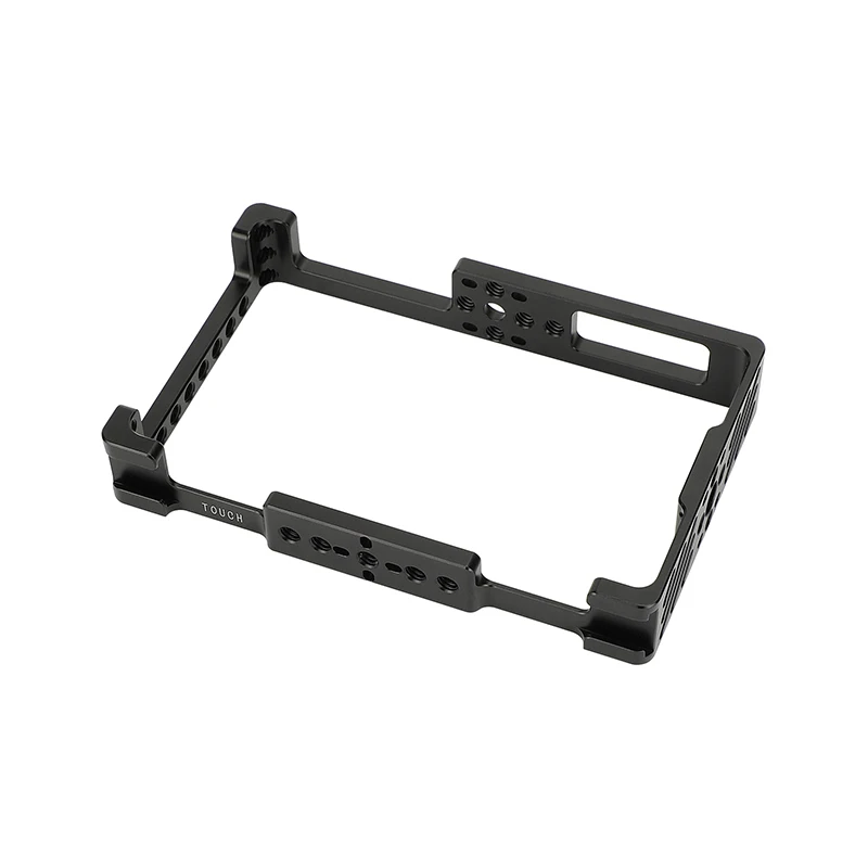 Camvate 5.5 Monitor Gaiola Suporte de Proteção Case para Feelworld Lut5 com Sapato Top Mount & 420 Tópicos para Lidar com Luz de Vídeo - Image 3