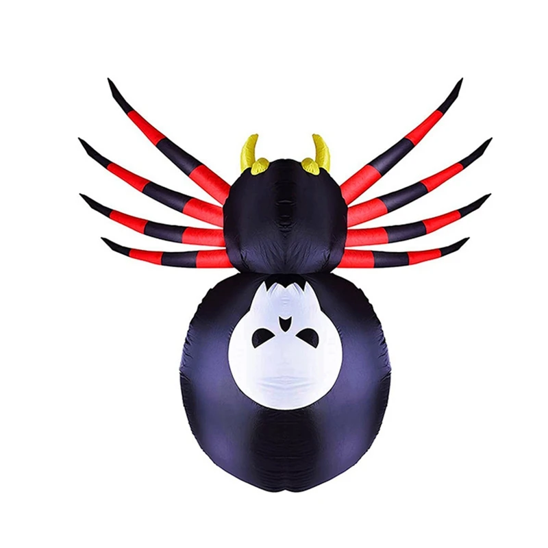 

1 PCS Halloween Inflatables Outdoor Spider + Light, Blow Up Yard Decoration Clearance With LED Lights US Plug