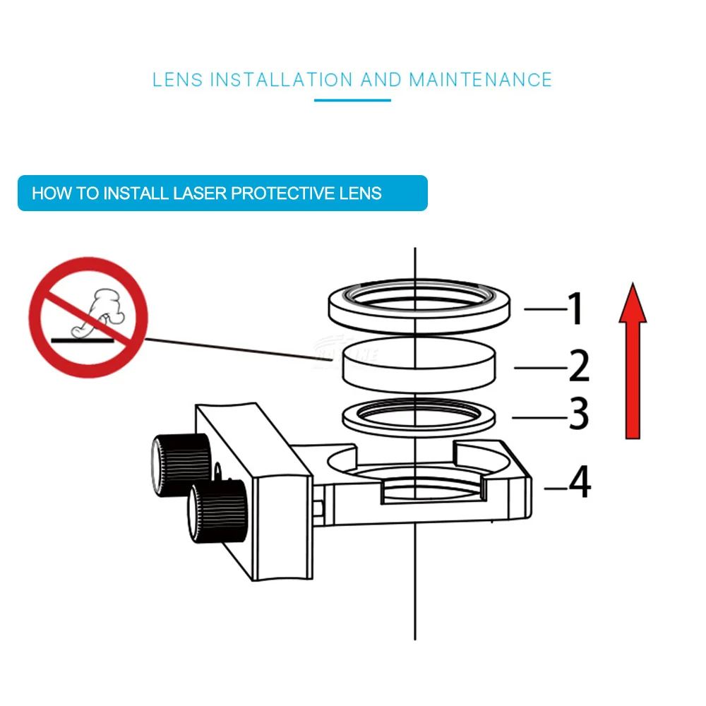 Spare Part Glass Protection Mirrors Protective Lens for Fiber Laser Cutting Machine Head