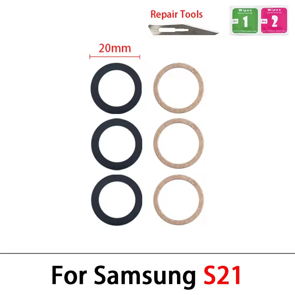 Premium Rear Camera Glass Lens Replacement Kit with Adhesive and Repair Tool