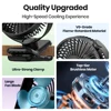 TOPK Mini Portable Clip on Fan,USB Desk Fan,3 Speeds Quiet Wind 720° Rotate Personal Electric Fan,Standing Fans for Room Home 2