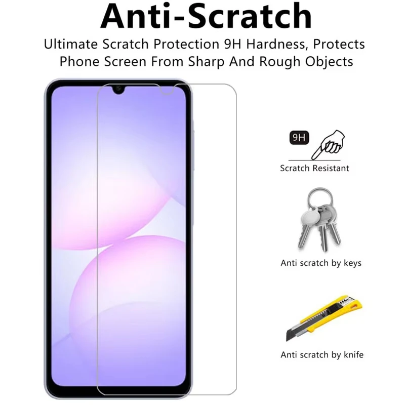 4-Pack Premium Tempered Glass Screen Protectors, HD Clear