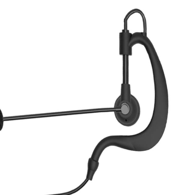 Referee Earphone Cable Stable Performance Black Referee Headset for Referee