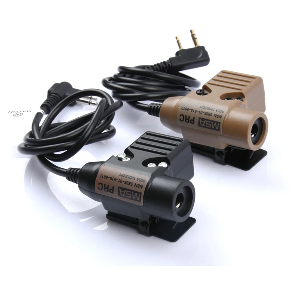 Tactica Militar Version U94 PTT WADSN Headset COMTA Earphone Outdoor Hunting Protect Headphone Fit Baofeng Kenwood Plug