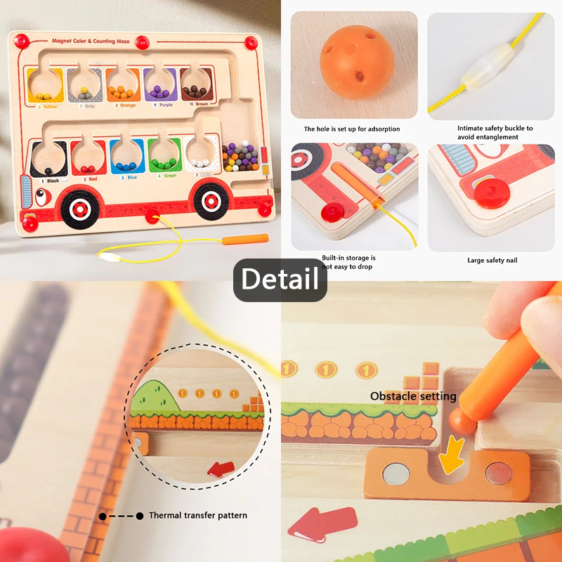 Magnetic Maze Board Educational Toy for Kids Fine Motor Training