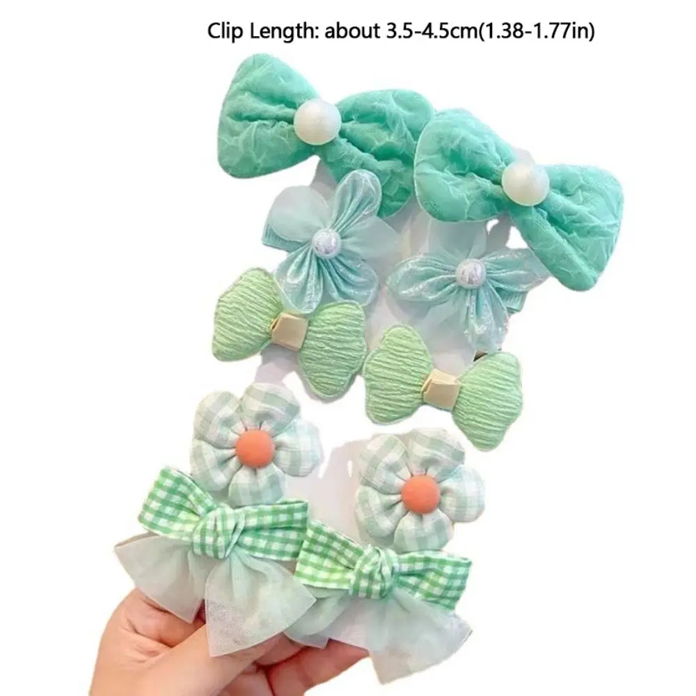 Cute Cloth Hair Clips Bow Flower Multicolor Barrettes