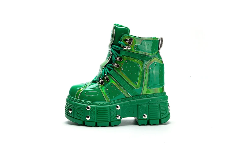 Gothic Platform Leather Boots - Winter 2023 Trend - true deals club