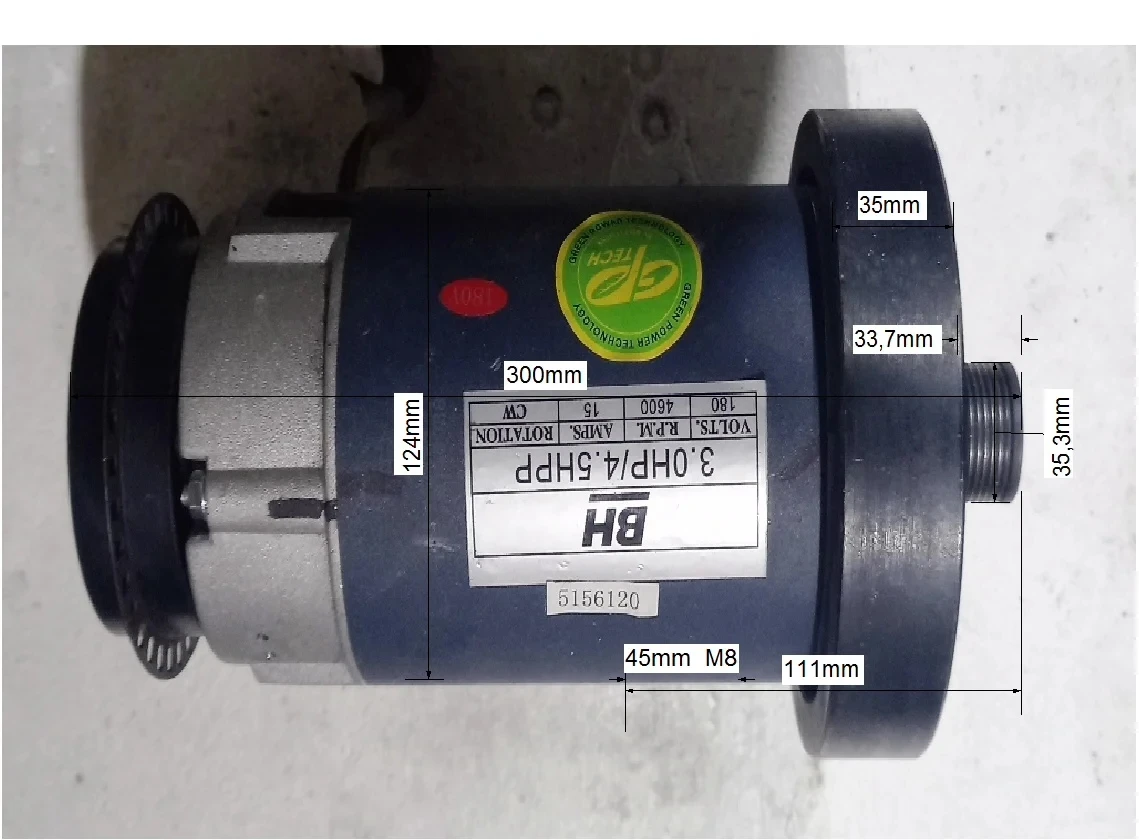 Laufbandmotor 15 A 180 V 3 PS 4800 U/min Elektrisch