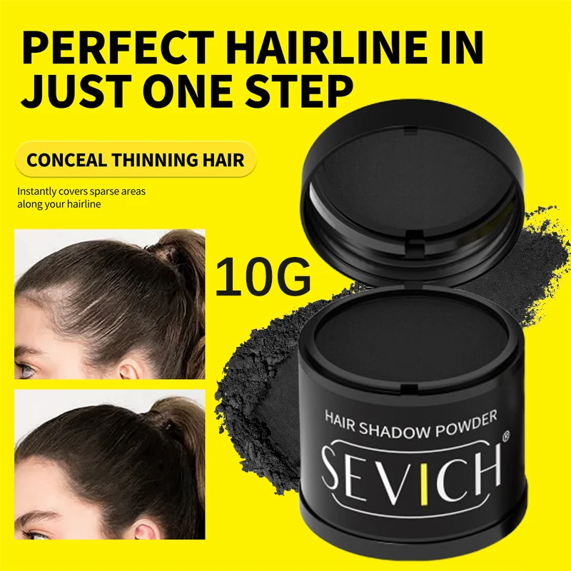 Hairline Powder Sevich 10g Hairline Powder Hair Fiber Powder Capillary Filling Hair Shadow Waterproof Hairline Edge Control Makeup Concealer
