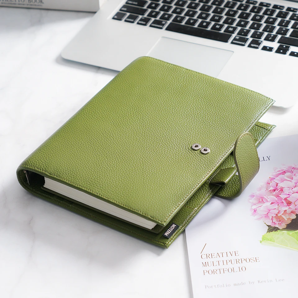 Moterm Luxe 2.0 シリーズ A5 サイズプランナーペブルドグレインレザー