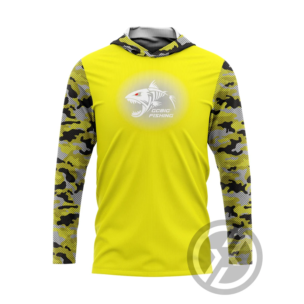 Huk Mens Outdoor Long Sleeve fishing clothes UV Clothing Hooded Coat Sunscreen Breathable Anti Mosquito Dry Thin Fishing Shirt