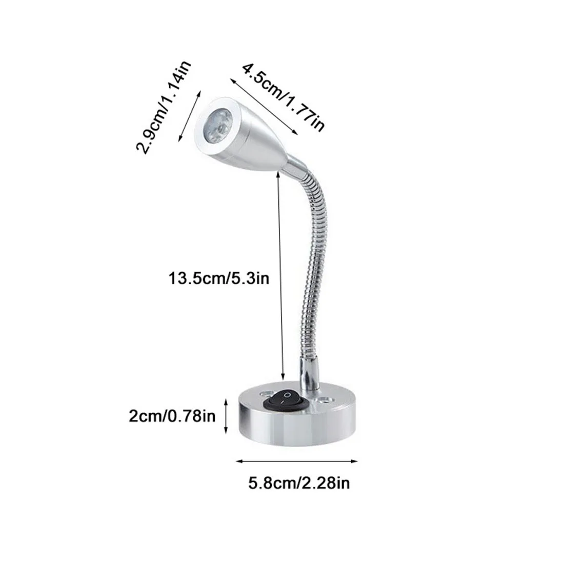 DC12Volt RV Boat LED Reading Light Wall Lamp for Truck Motorhome Yachts Cabin Bedside Camper Van Caravan Boat RV Lighting led wall lamp wall light led reading light