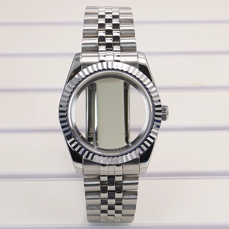 Premium Sapphire Crystal Watch Case with 5-Link Strap