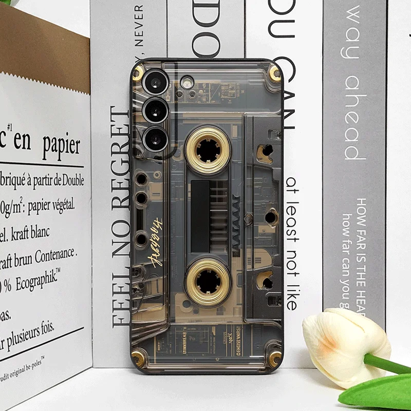Vintage Cassette Tape Design Shockproof Phone Case - Soft, Creative Cover