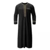 Men's Long Sleeve Kaftan Thobe Muslim Style for Men Casual Robe Kaftan for Men Muslim Pakistan Clothes Men Arabic Mens Thobes