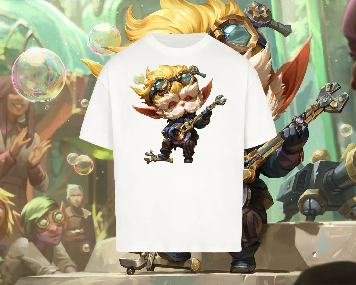 Hot Anime Arcane Unisex Men Short Sleeves Arcane Season 2 Viktor Jinx T Shirt Women  Oversized Cotton LOL Game Casual Loose Tees 3