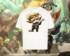 Hot Anime Arcane Unisex Men Short Sleeves Arcane Season 2 Viktor Jinx T Shirt Women  Oversized Cotton LOL Game Casual Loose Tees 3