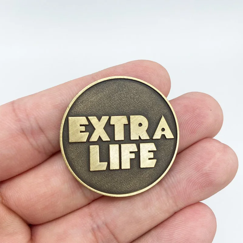 

Ready Player One Extra Life Coin Cosplay Moive Prop Commenorative Coin