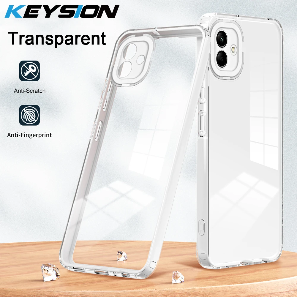 Custodia Trasparente Antiurto Keysion Per Samsung A04E M04 F04 Cover Posteriore In Silicone Tpu Trasparente Morbido + Pc Per Galaxy M04 F04 A04E
