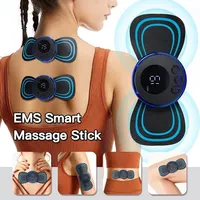 Mini Cervical Massager Electronic Pulse Back Massage Patch For Muscle Pain Relief Digital Display Adjustment 1