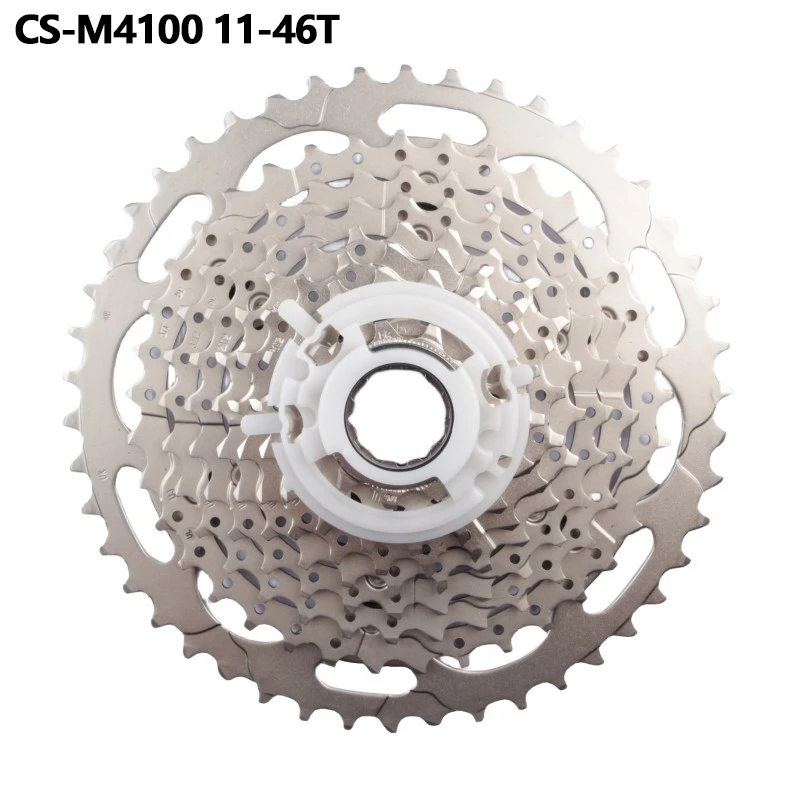Shimano DEORE Series M4100 Cassette Sprocket CS-M4100 10 Speed HG 11-42T/11-46T Freewheel 1PC MTB Cassette